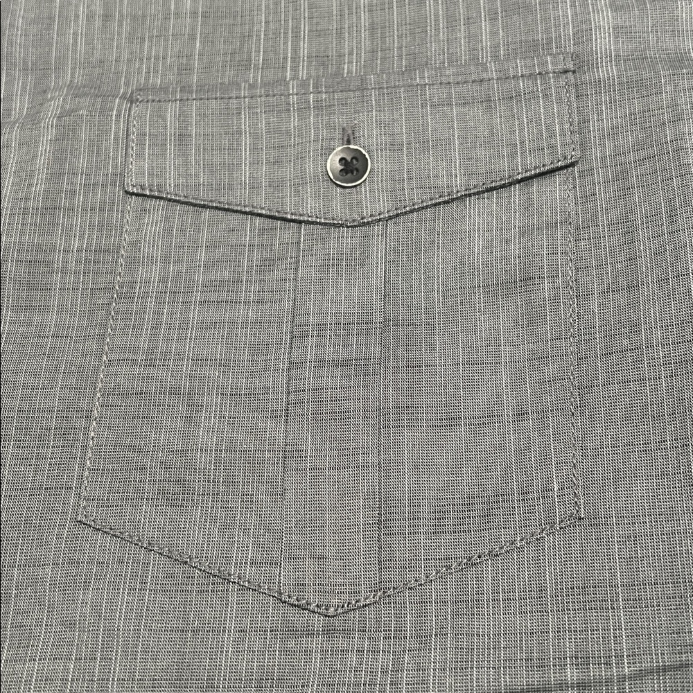 ALFANI Men's Gray Short Sleeve Shirt NWT - Picture 5 of 7